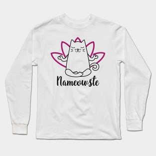 Namaste Cat Long Sleeve T-Shirt